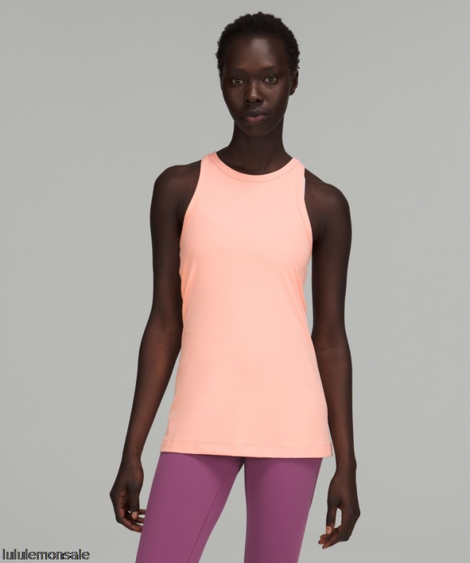 Lululemon Damen DELULU562 | Lululemon Deutschland Dew Pink Align Hüftlanges Tanktop Mit Racerback Nur Online