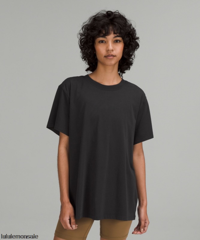 Lululemon Damen DELULU322 | Lululemon Deutschland Schwarzes All Yours Baumwoll T-shirt