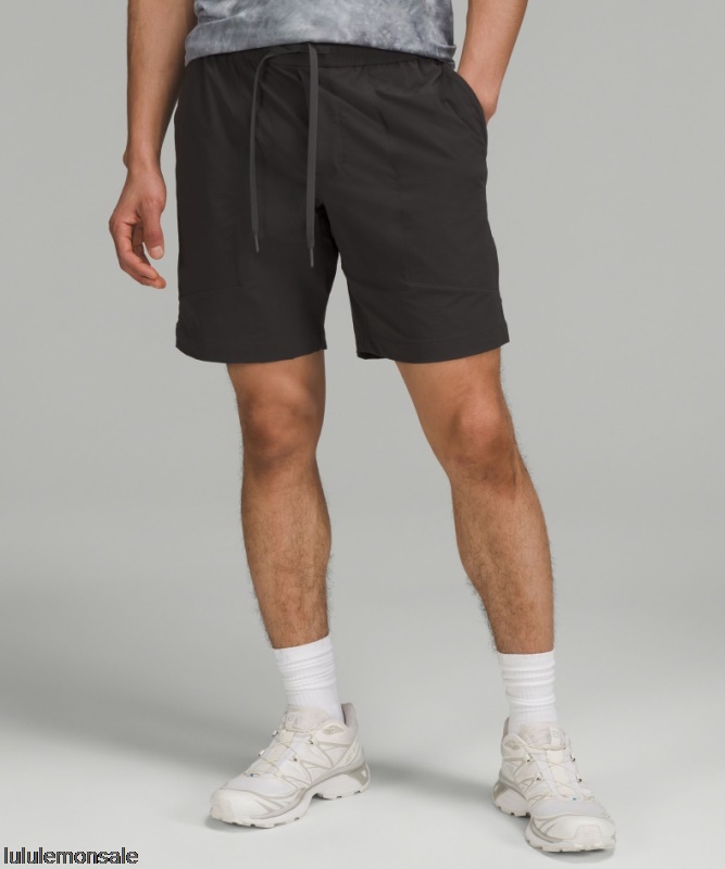 Lululemon Deutschland DELULU832 | Lululemon Deutschland Graphite Grey Bowline Short 8 Stretch Ripstop