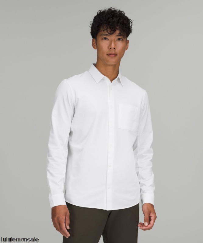 Lululemon Verkauf DELULU613 | Lululemon Deutschland Weißes Commission Langarmshirt