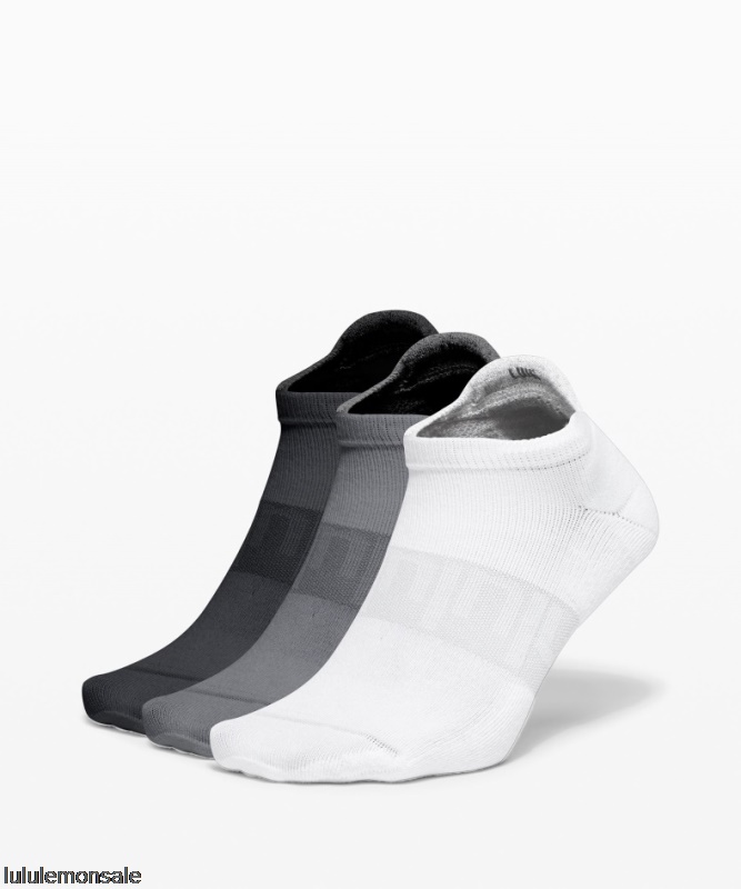 Lululemon Deutschland DELULU928 | Lululemon Deutschland White Daily Stride Niedrige Knöchelsocken 3er Pack