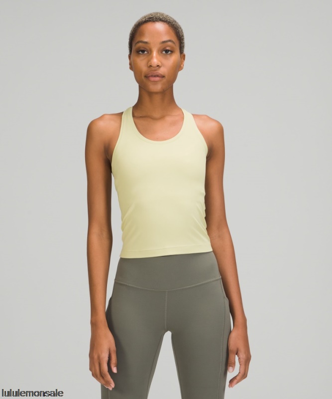 Lululemon Damen DELULU524 | Dew Green Cooles Kurzes Tank Top Mit Nulu Racerback