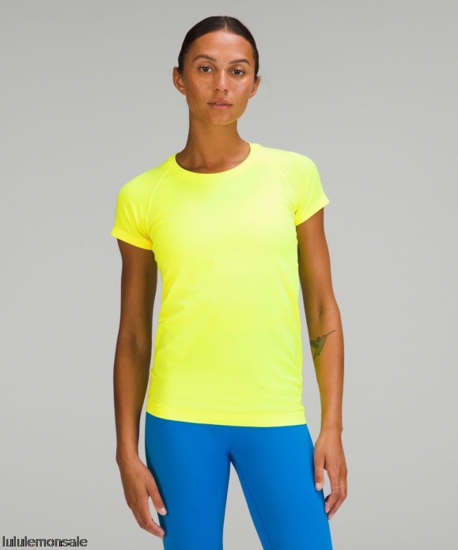 Lululemon Damen DELULU158 | Highlight Gelb Swiftly Tech Kurzarmshirt 2.0