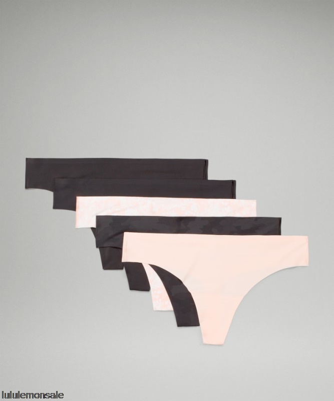 Lululemon Damen DELULU565 | Lululemon Deutschland Invisiwear Mittelhohe Tangaunterwäsche 5er-pack