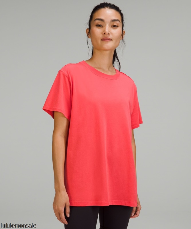 Lululemon Damen DELULU317 | Blass Himbeere All Yours Baumwoll T-shirt