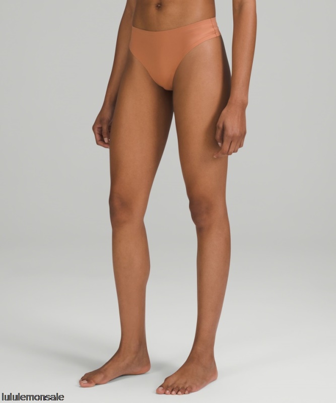 Lululemon Damen DELULU599 | Dusty Clay Invisiwear Mittelhohe Tangaunterwäsche
