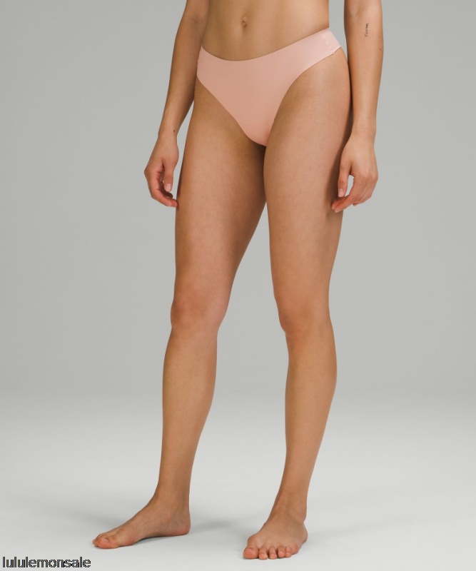 Lululemon Damen DELULU594 | Invisiwear Mid-rise Tanga Underwear Misty Shell