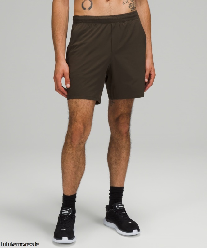 Lululemon Deutschland DELULU845 | Dark Olive Pace Breaker Linerless Short 7