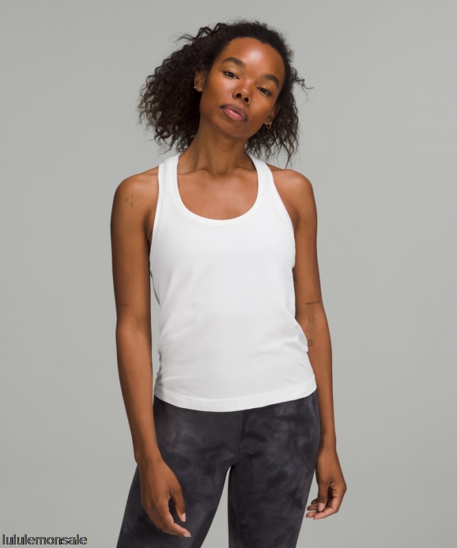 Lululemon Damen DELULU515 | Weiß Swiftly Tech Racerback Tank Top 2.0 Rennlänge