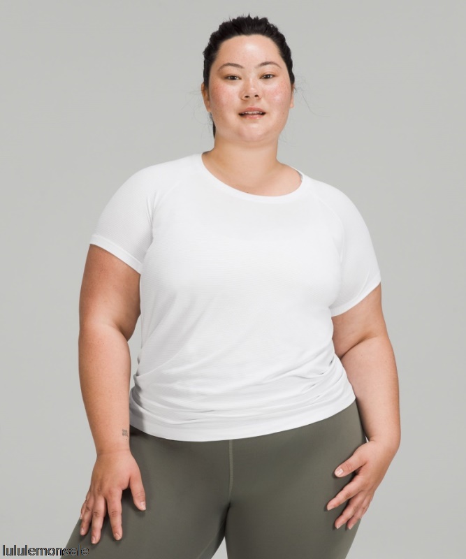 Lululemon Damen DELULU155 | Weiß Swiftly Tech Kurzarmshirt 2.0