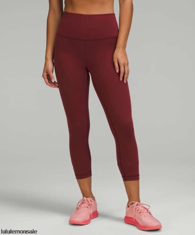 Lululemon Damen DELULU088 | Lululemon Deutschland Red Merlot Wunder Train High-rise Crop 23