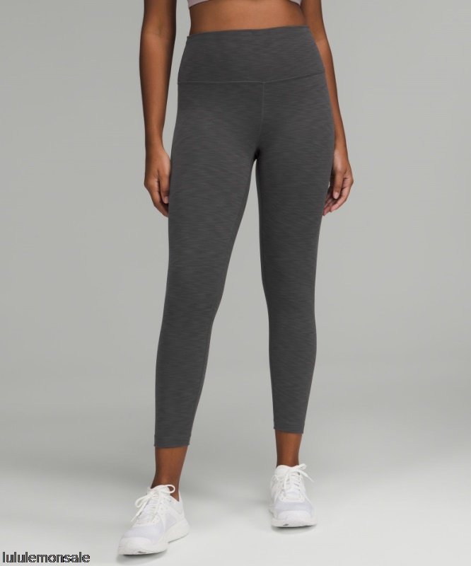 Lululemon Damen DELULU072 | Wunder Train Hochhaushose 25 Graphitgrau Meliert