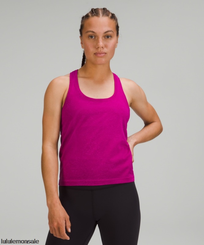 Lululemon Damen DELULU518 | Magenta Purple Swiftly Tech Racerback Tank Top 2.0 Rennlänge