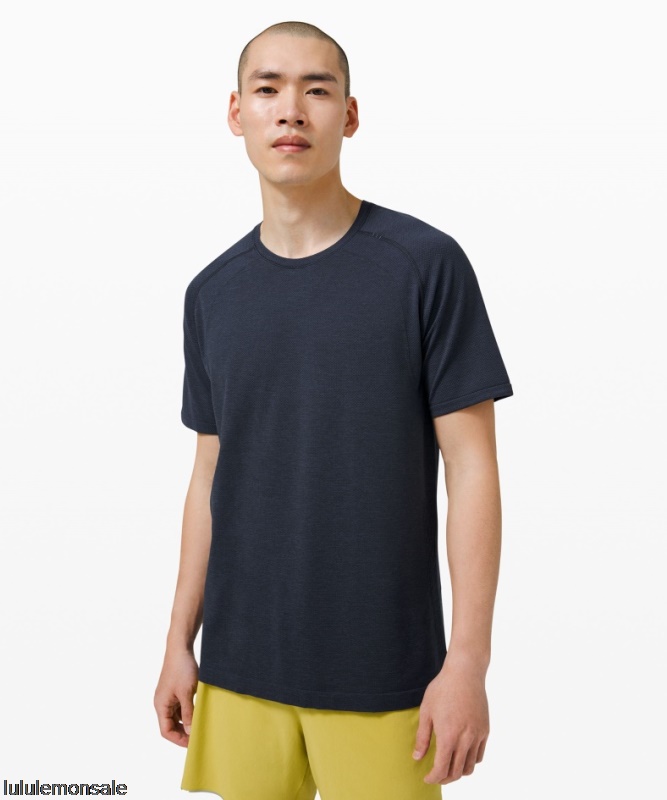 Lululemon Deutschland DELULU781 | Lululemon Deutschland Mineral Blue Metal Vent Tech Kurzarmshirt 2.0