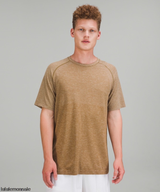 Lululemon Deutschland DELULU769 | Lululemon Deutschland White Opal Metal Vent Tech Kurzarmshirt 2.0