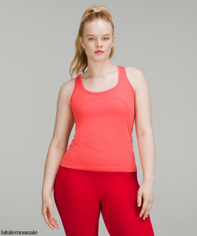 Lululemon Damen DELULU513 | Swiftly Tech Racerback Tank Top 2.0 Race Length Pale Himbeere