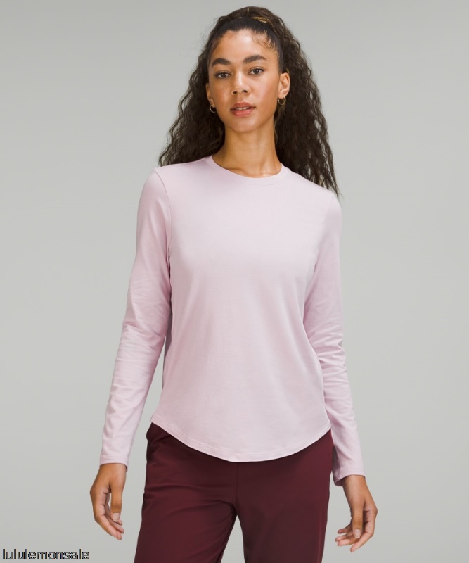 Lululemon Damen DELULU291 | Love Langarmshirt Rosa Pfingstrose