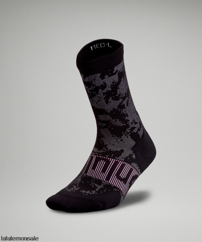 Lululemon Damen DELULU424 | Lululemon Deutschland Black Power Stride Crew Socke Ed Curtis