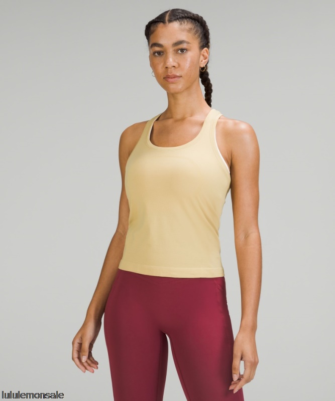 Lululemon Damen DELULU511 | Lululemon Deutschland Golden Sand Swift Tech Racerback Tank Top 2.0 Rennlänge
