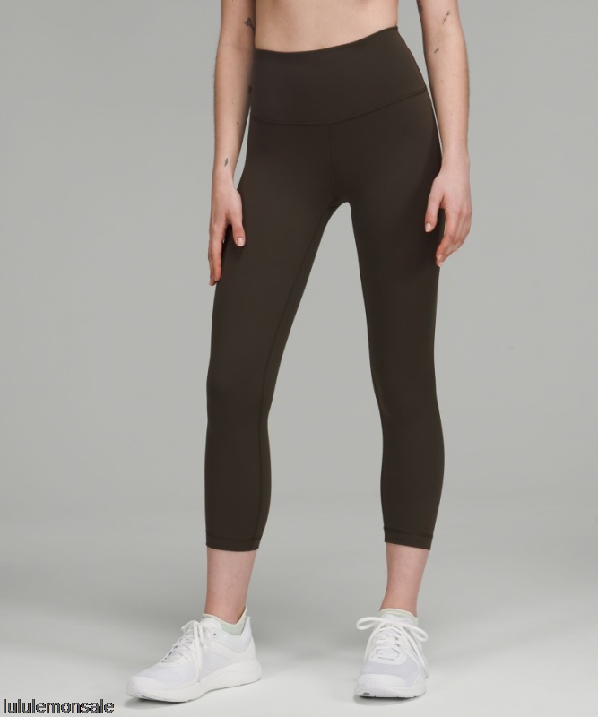 Lululemon Damen DELULU090 | Wunder Train High-rise Crop 23 Dark Olive