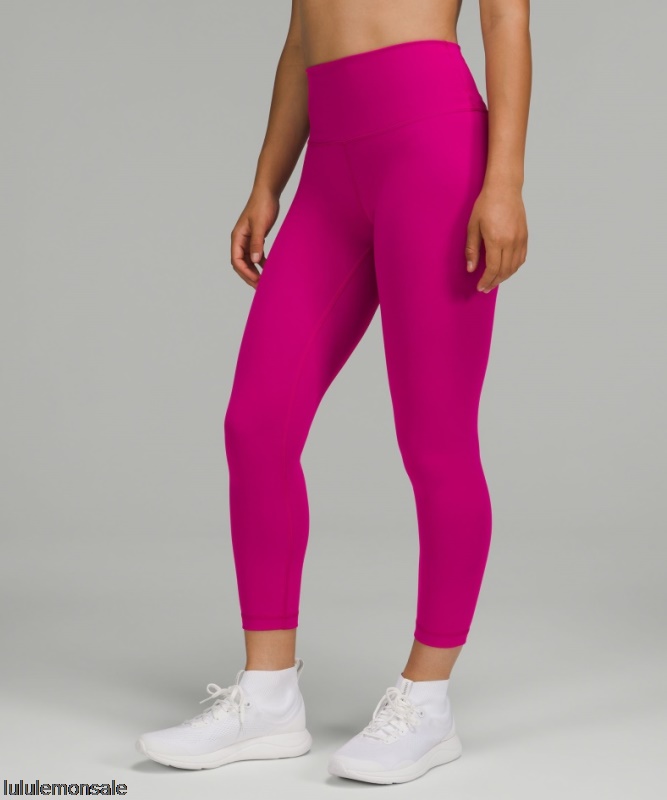 Lululemon Damen DELULU081 | Wunder Train High-rise Crop 23 Gereifte Himbeere
