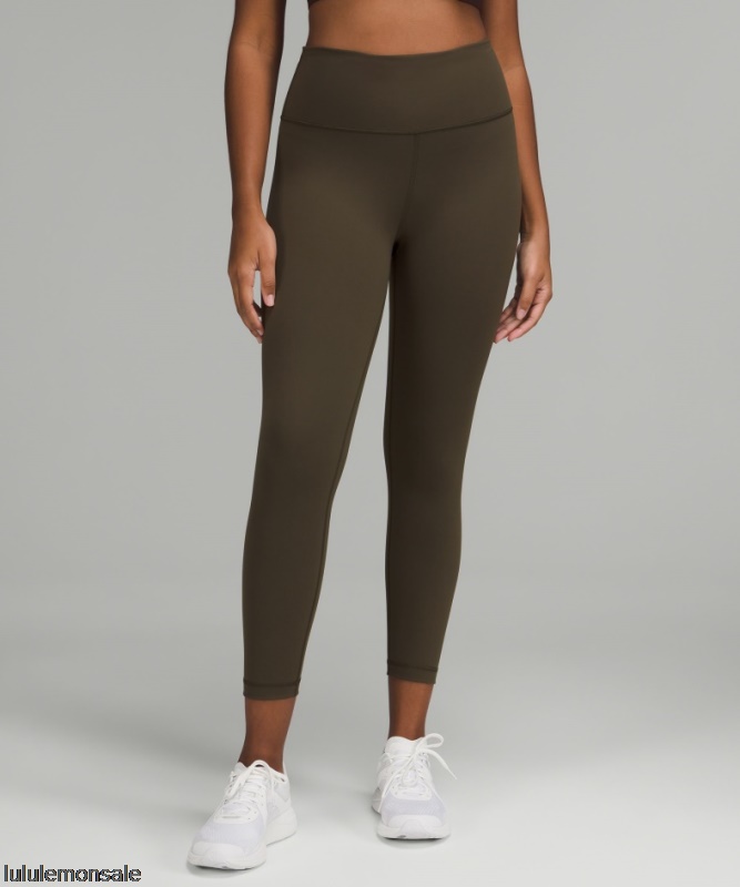 Lululemon Damen DELULU074 | Dark Olive Wunder Train High-rise Tight 25